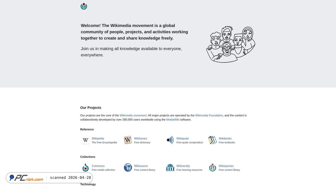 Captura de ecrã de wikimedia.org