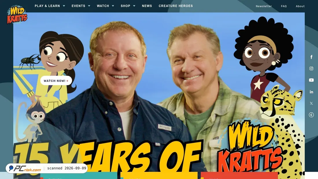 Screenshot von wildkratts.com