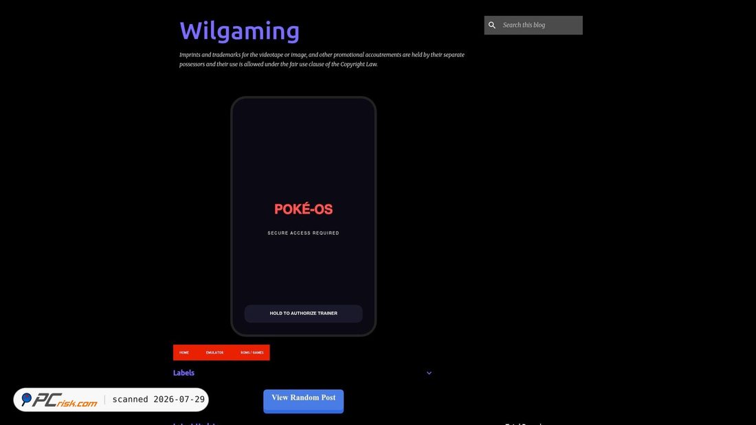 Screenshot of wilgaming2.blogspot.com