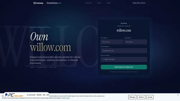 willow.com screenshot