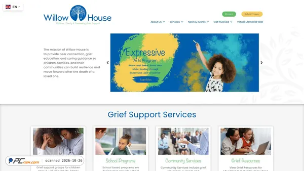 willowhouse.org Screenshot
