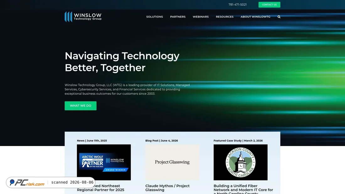 Screenshot of winslowtg.com
