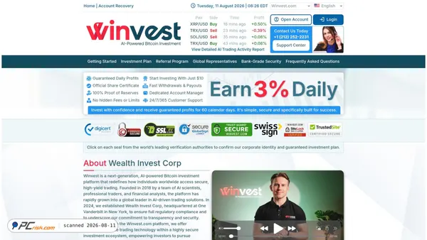 winvest.com screenshot