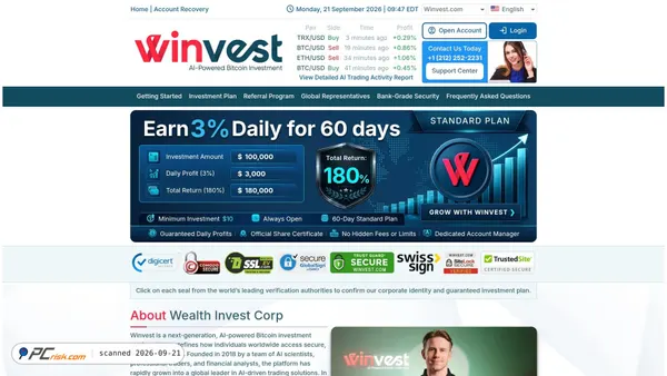 winvest.com screenshot