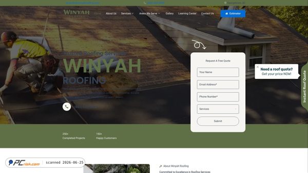 winyahroofing.com screenshot
