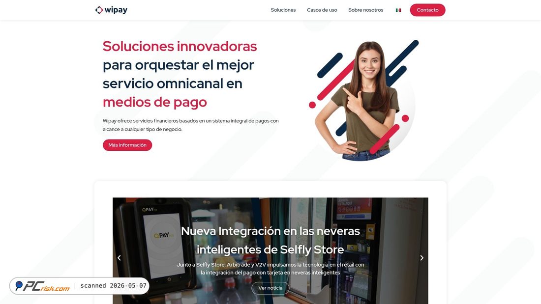 Screenshot von wipay.mx