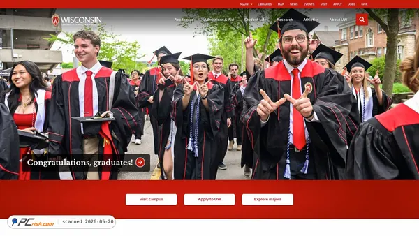 wisc.edu screenshot