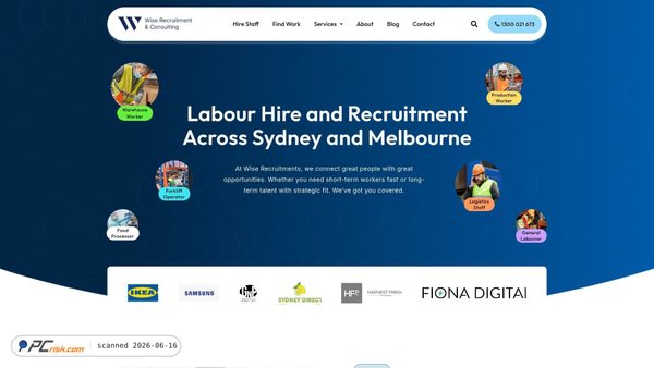 wiserecruitments.com.au screenshot