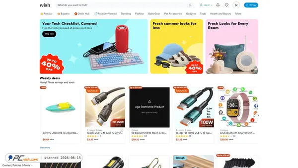 wish.com screenshot