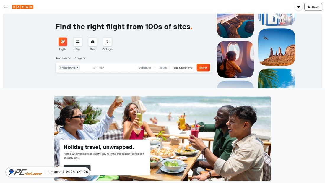 Captura de ecrã de wizair.com