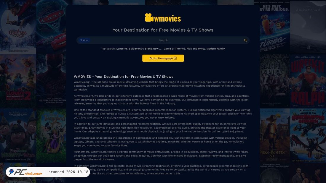Is wmovies.org Safe? Security Scan Report | PCrisk