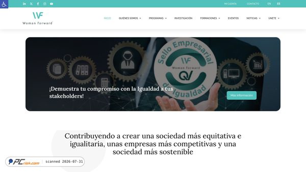 womanforward.org screenshot
