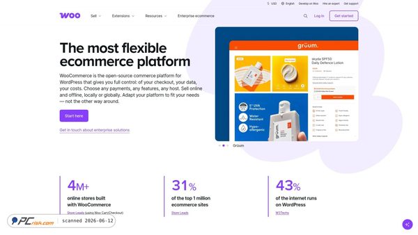 woocommerce.com screenshot