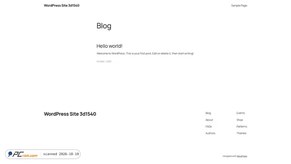 wordpress-ba8dd.wasmer.app Screenshot