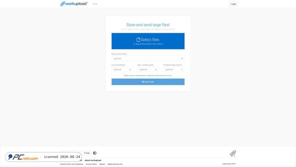 workupload.com screenshot