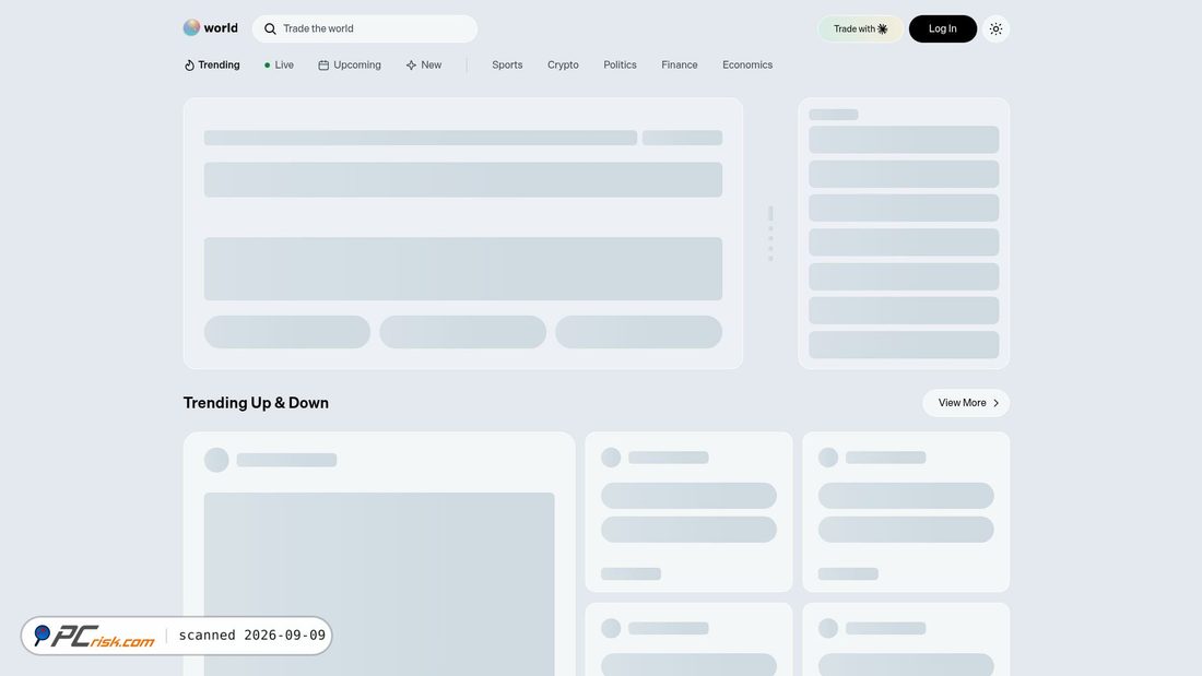 Screenshot van world.xyz