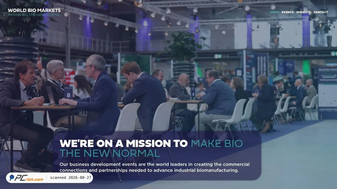 Screenshot of worldbiomarkets.com
