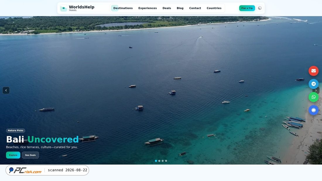 Screenshot of worldshelp.com