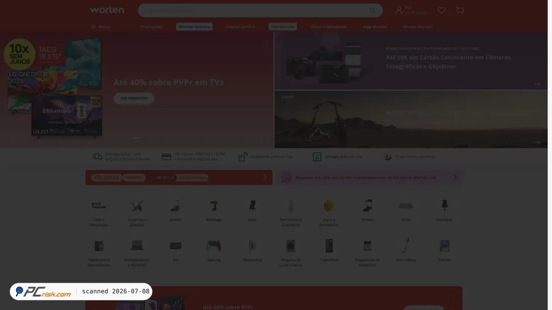 Screenshot of worten.pt