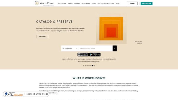 worthpoint.com screenshot