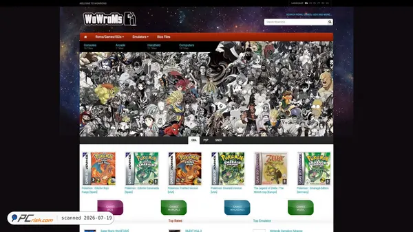 wowroms.com screenshot