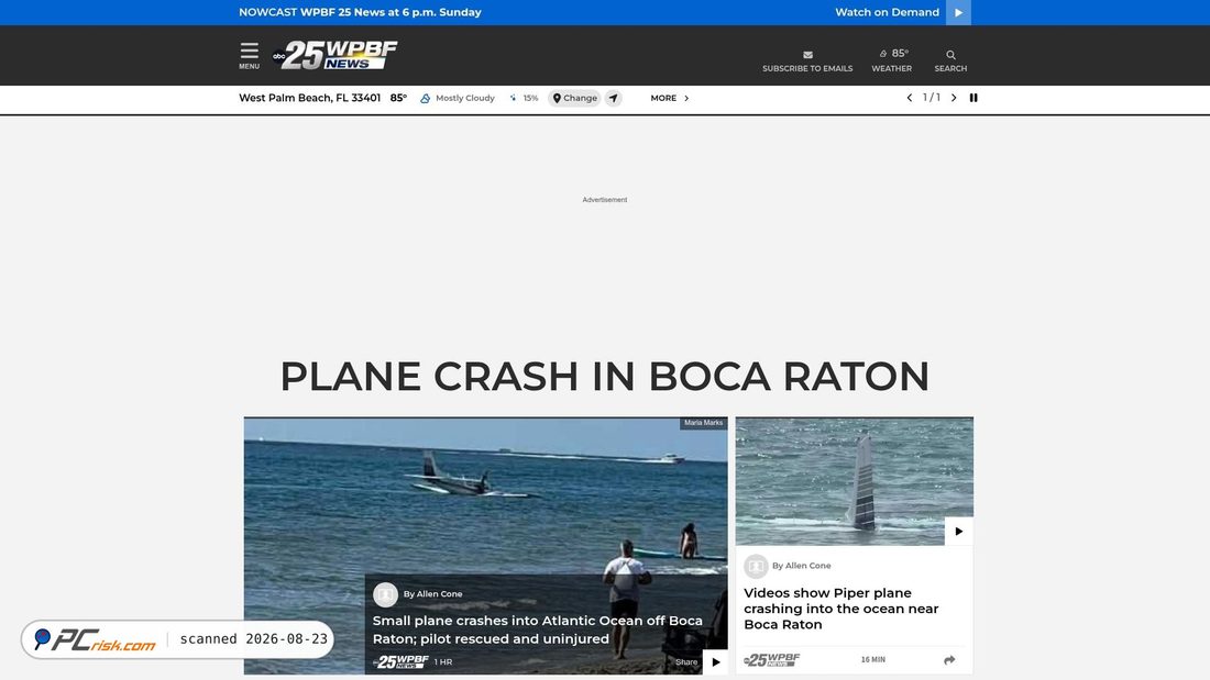 Screenshot of wpbf.com