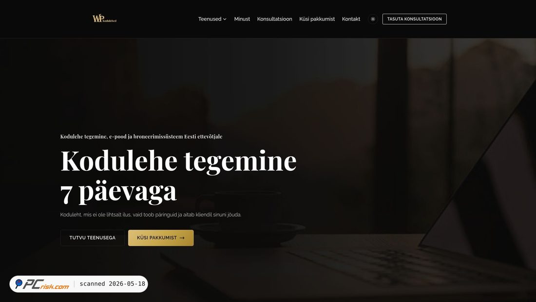 Screenshot di wpkodulehed.ee