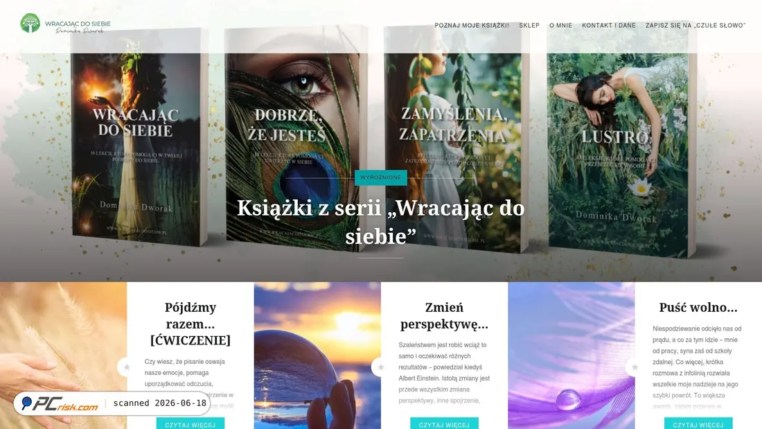Screenshot of wracajacdosiebie.pl