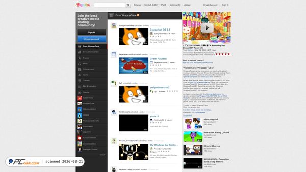 wrappertube.org screenshot