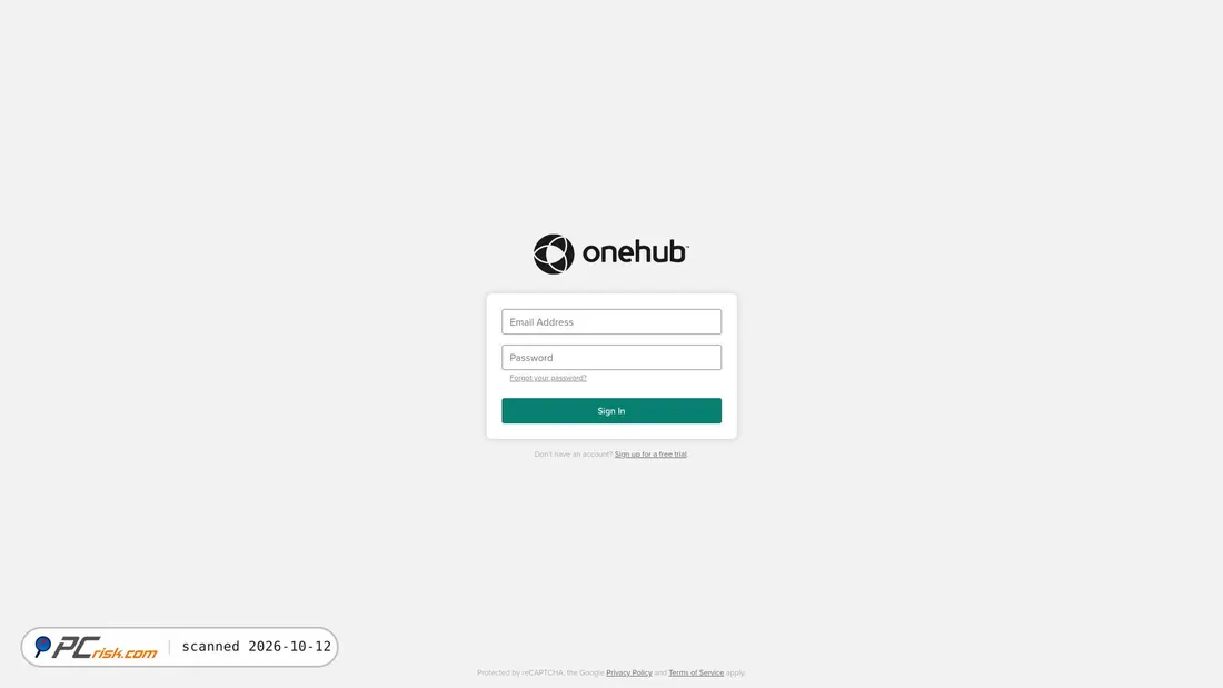 Captura de ecrã de ws.onehub.com
