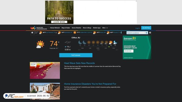 wunderground.com screenshot