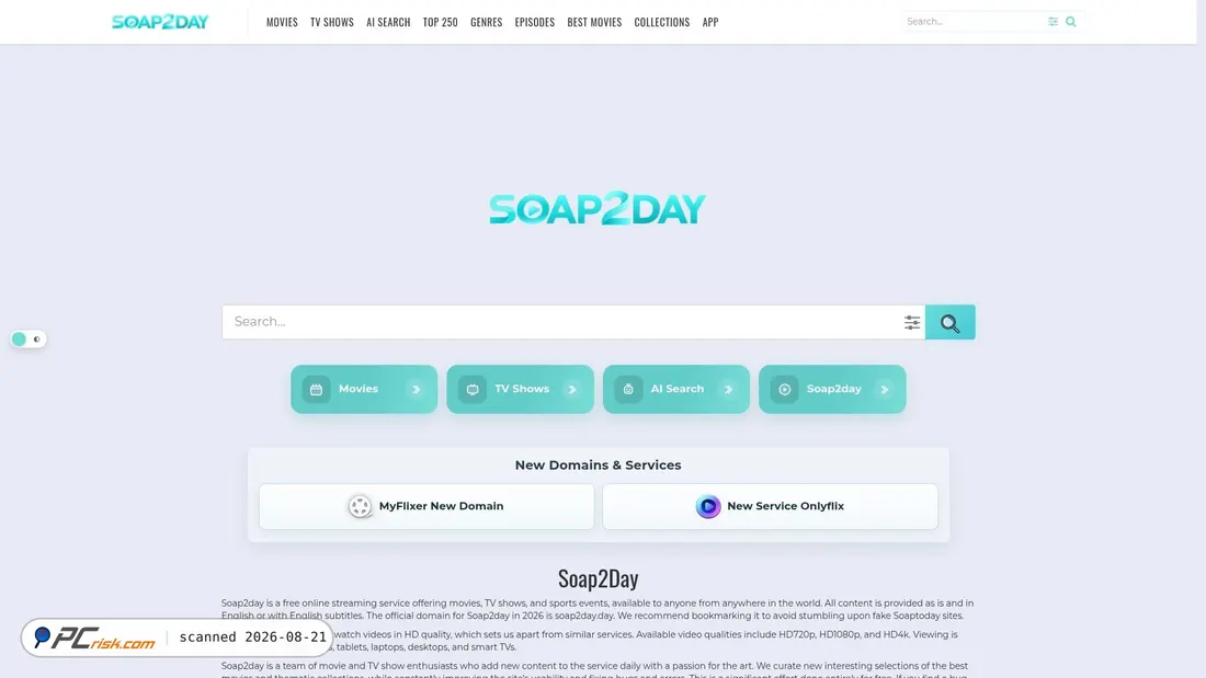 Screenshot van ww25.soap2day.day
