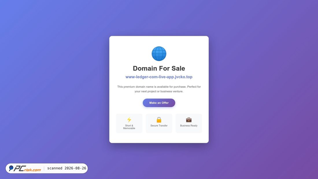 Screenshot of www-ledger-com-live-app.jvcko.top