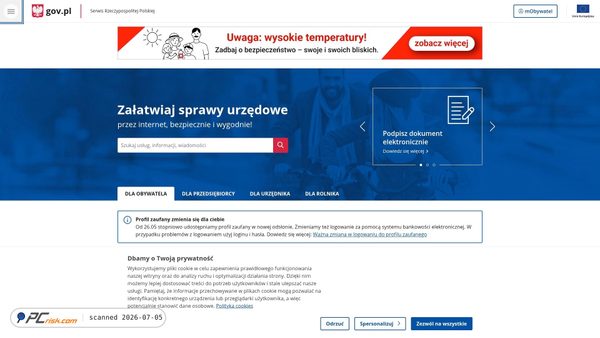 www.gov.pl screenshot