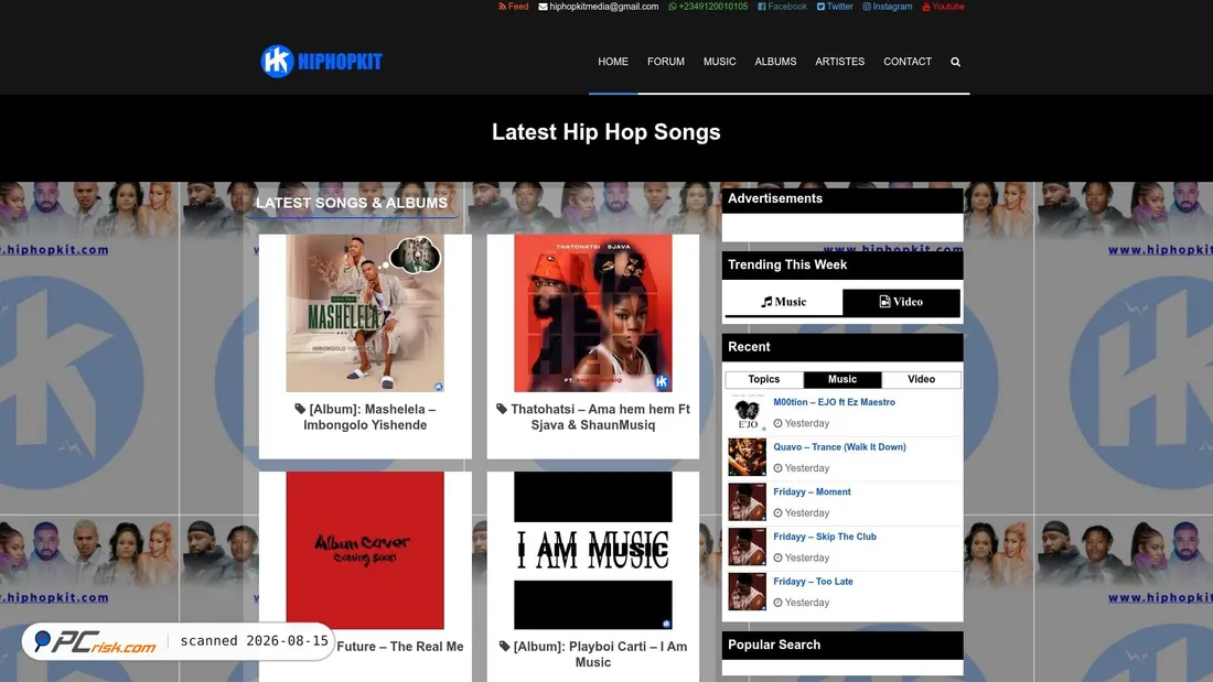 Screenshot of www31.hiphopkit.com