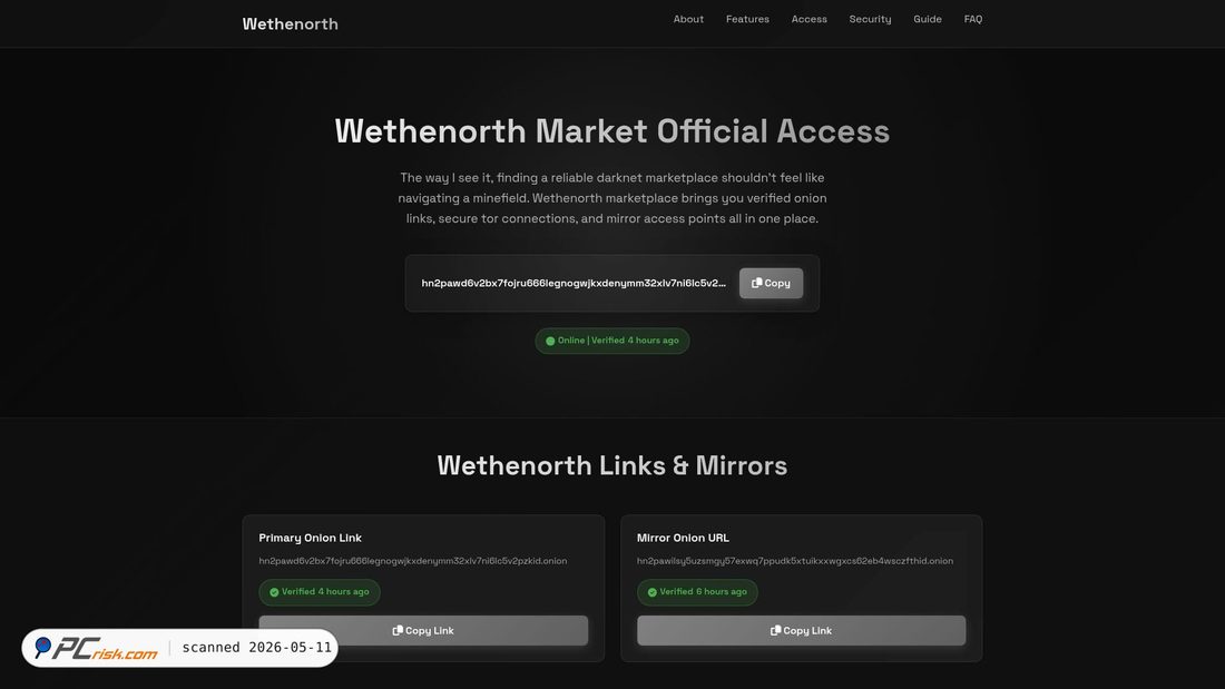 Screenshot von x.wtn-market.cc