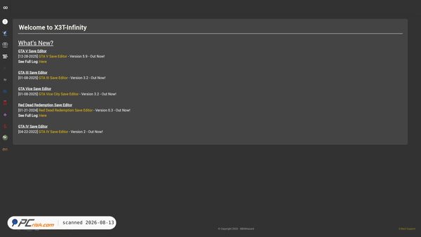 x3t-infinity.com screenshot