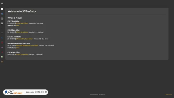 x3t-infinity.com screenshot