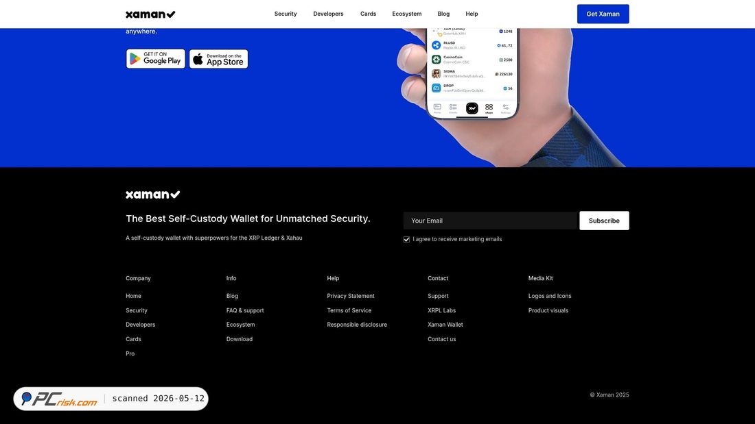 Screenshot von xamanwallet-token.pro