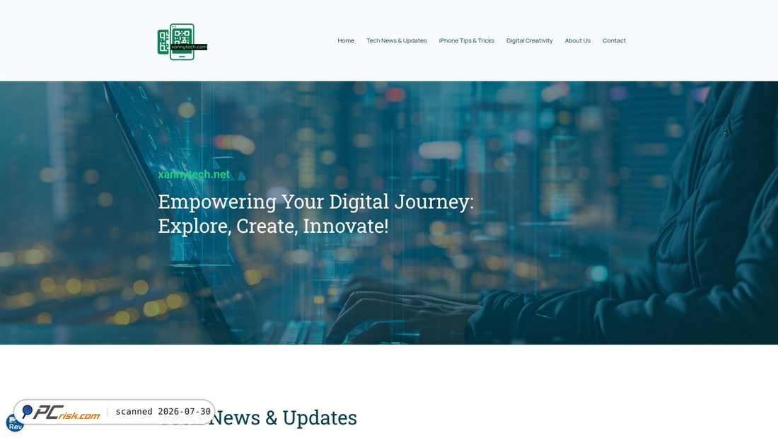 Screenshot of xannytech.net