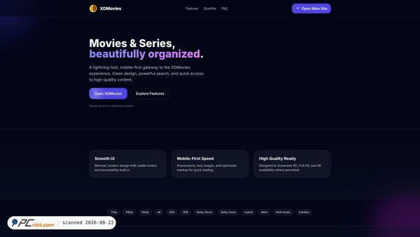 xdmovies.com Screenshot