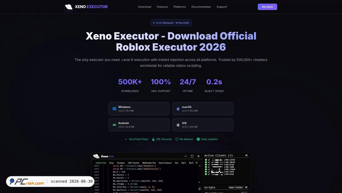 Screenshot of xeno.com.de