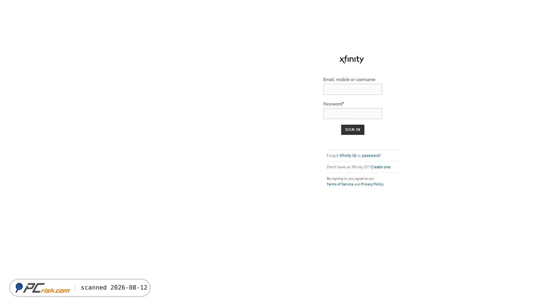 Screenshot of xfinitemail.weebly.com