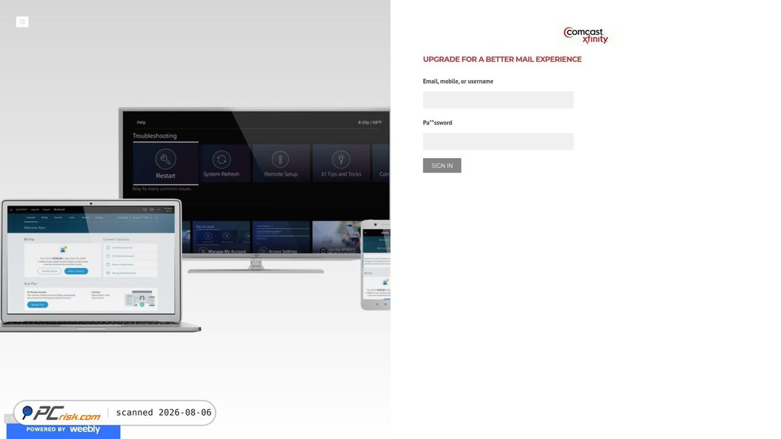 Screenshot of xfinitymedia.weebly.com