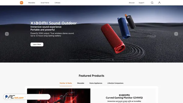 xiaomi.com screenshot