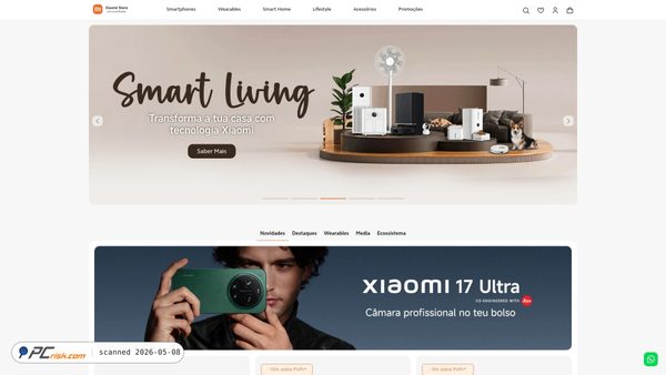 Capture d’écran de xiaomistore.pt