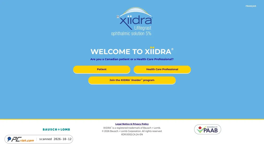 Captura de ecrã de xiidradev.wpengine.com