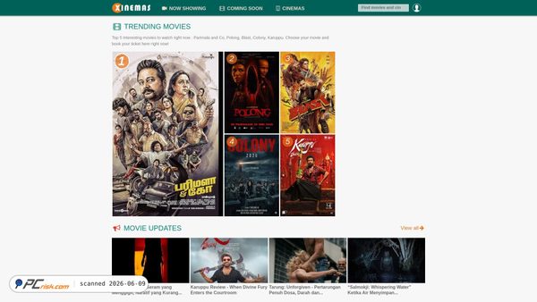 xinemas.com screenshot