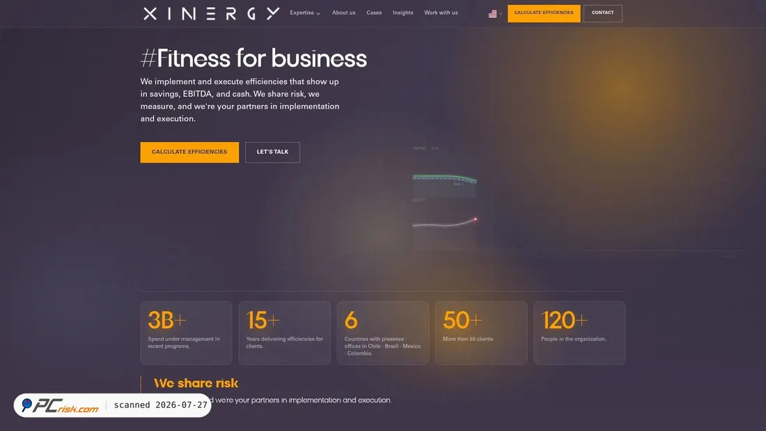 Screenshot of xinergy.cl