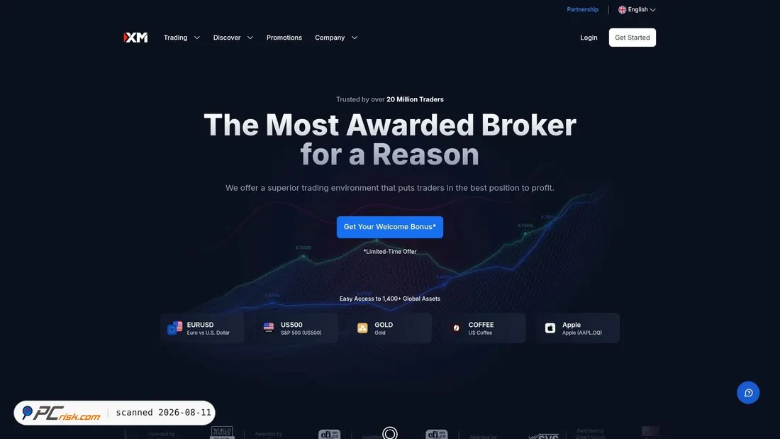 Screenshot of xm.com